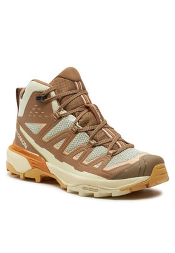 salomon - Salomon Trekkingi X Ultra 360 Edge Mid Gore-Tex L47462700 Brązowy. Kolor: brązowy. Materiał: materiał