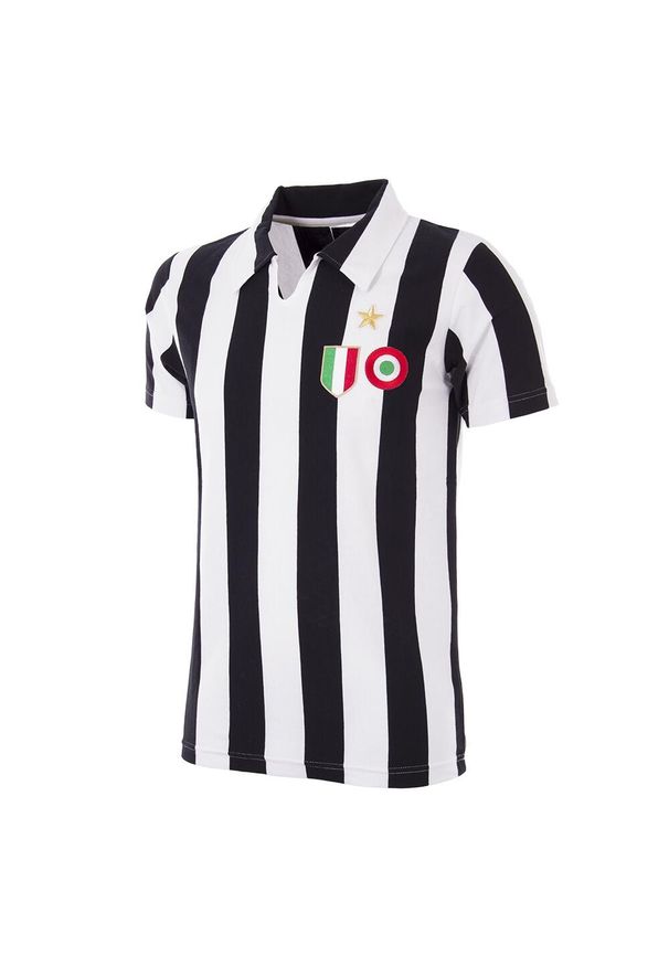COPA FOOTBALL - Koszulka piłkarska retro dla dorosłych Juventus 1960-61. Kolor: czarny. Sport: piłka nożna