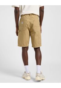 Lee - MĘSKIE SPODENKI LEE CARPENTER SHORT OSCAR KHAKI 112364158. Kolor: brązowy #5