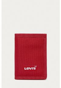 Levi's® - Levi's - Portfel. Kolor: czerwony. Materiał: materiał. Wzór: gładki