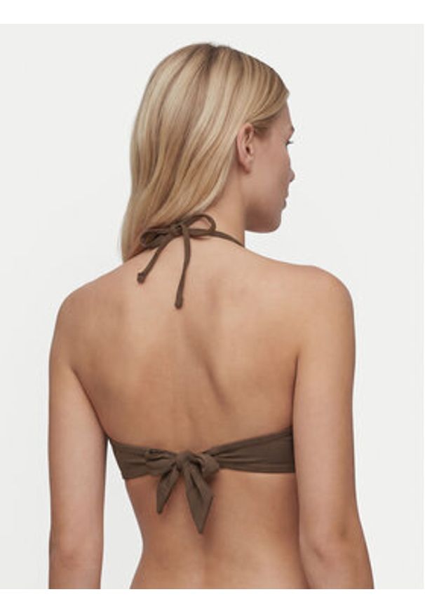 Guess Góra od bikini E6GJ01 KF412 Brązowy. Kolor: brązowy. Materiał: syntetyk