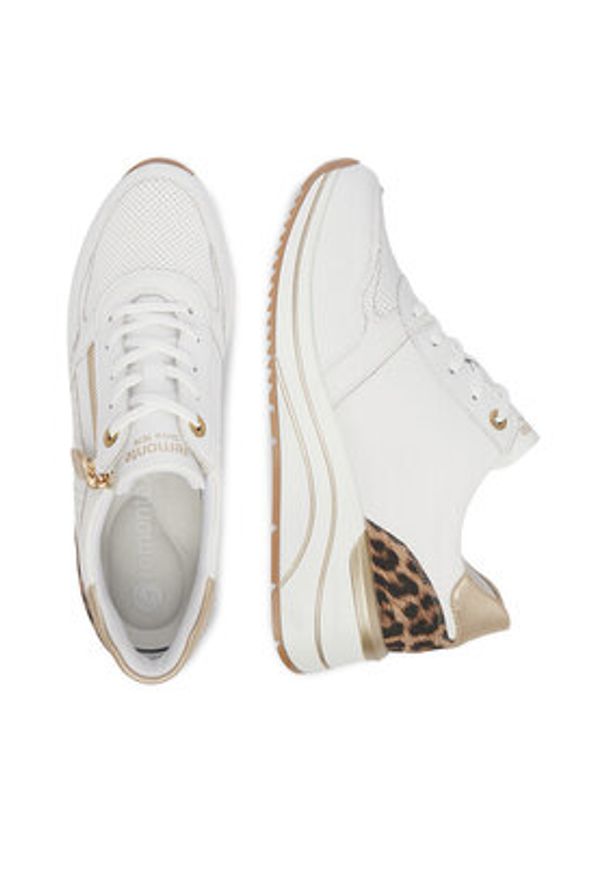 Remonte Sneakersy CEO-D0T10-82 Biały. Kolor: biały. Materiał: skóra, syntetyk