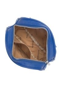 Wittchen - Damska torebka nerka pudełkowa. Kolor: niebieski. Materiał: skóra ekologiczna #4