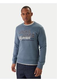 Jack & Jones Bluza Elogo 12288925 Niebieski Regular Fit. Kolor: niebieski. Materiał: bawełna #1