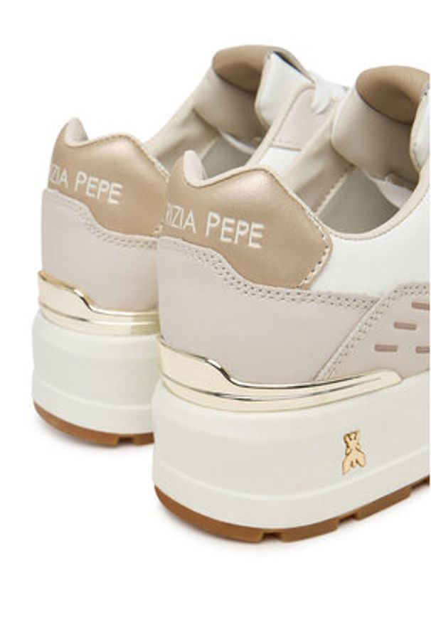 Patrizia Pepe Sneakersy PPJ917.27 Biały. Kolor: biały. Materiał: skóra