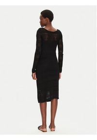 Morgan Sukienka dzianinowa 251-RMPIMA M Czarny Slim Fit. Kolor: czarny. Materiał: wiskoza #4
