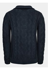 Lindbergh Sweter 30-827082 Granatowy Relaxed Fit. Kolor: niebieski. Materiał: wełna #2