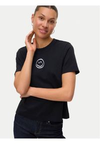 Vero Moda T-Shirt Sara 10311633 Czarny Regular Fit. Kolor: czarny. Materiał: bawełna
