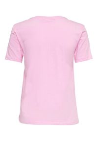 only - ONLY T-Shirt 15286720 Różowy Regular Fit. Kolor: różowy. Materiał: bawełna