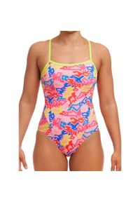 Strój do pływania FUNKITA Rock Star - Single Strap. Kolor: wielokolorowy