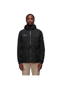 Kurtka przeciwdeszczowa męska Mammut Convey Tour HS Hooded Jacket. Kolor: wielokolorowy, czarny, szary