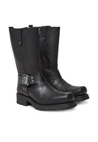 NEW ROCK Kozaki M-7610-S1 Czarny. Kolor: czarny. Materiał: skóra. Styl: rockowy #5