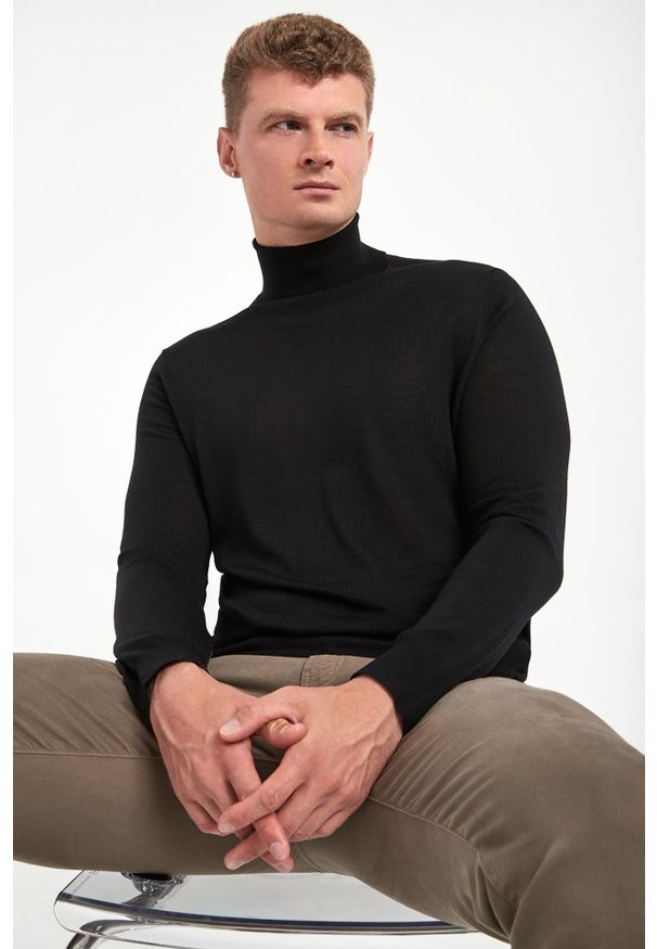 Liu Jo - Golf męski z wełny merino LIU JO. Typ kołnierza: golf. Materiał: wełna