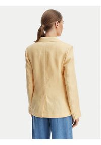 Weekend Max Mara Marynarka Nalut 2615041072 Żółty Regular Fit. Kolor: żółty. Materiał: len #2