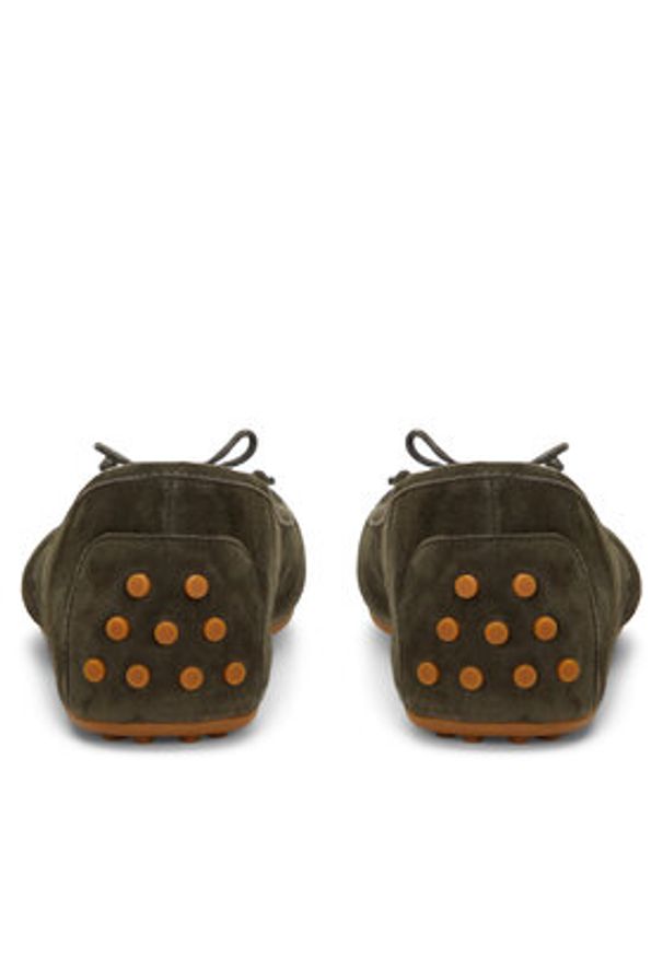 Lauren Ralph Lauren - LAUREN RALPH LAUREN Baleriny 802951376003 Zielony. Kolor: zielony. Materiał: zamsz, skóra