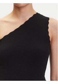 JDY Top Nanna 15351420 Czarny Slim Fit. Kolor: czarny. Materiał: wiskoza #5