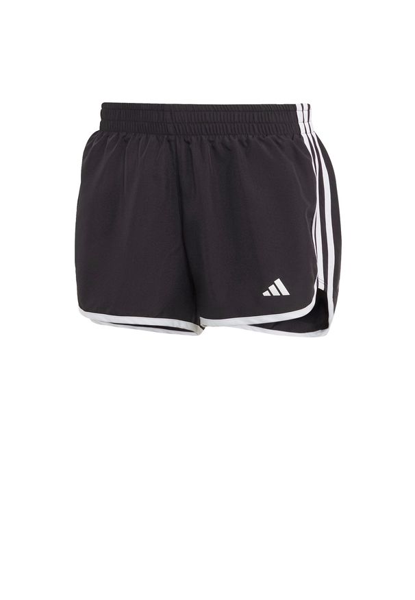 Adidas - Marathon 20 Running Shorts. Kolor: czarny, biały, wielokolorowy. Materiał: materiał. Sport: bieganie