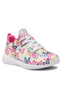 skechers - Skechers Sneakersy Starry Love 117092/WMLT Biały. Kolor: biały. Materiał: materiał