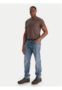 G-Star RAW - G-Star Raw T-Shirt Text Back D25971-2653 Niebieski Relaxed Fit. Kolor: niebieski. Materiał: bawełna #5