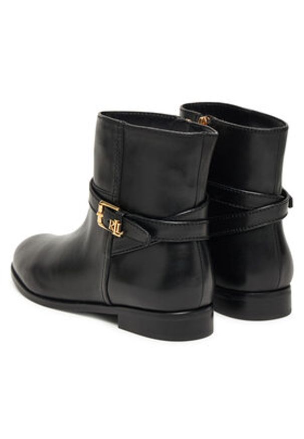 Lauren Ralph Lauren - LAUREN RALPH LAUREN Botki Brooke 802967768001 Czarny. Kolor: czarny. Materiał: skóra