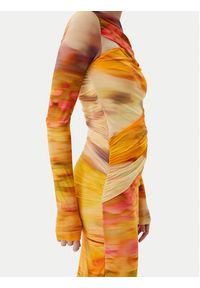 Pinko - PINKO Sukienka koktajlowa Beggin Abito 104838 A2G1 Kolorowy Slim Fit. Materiał: syntetyk. Wzór: kolorowy. Styl: wizytowy