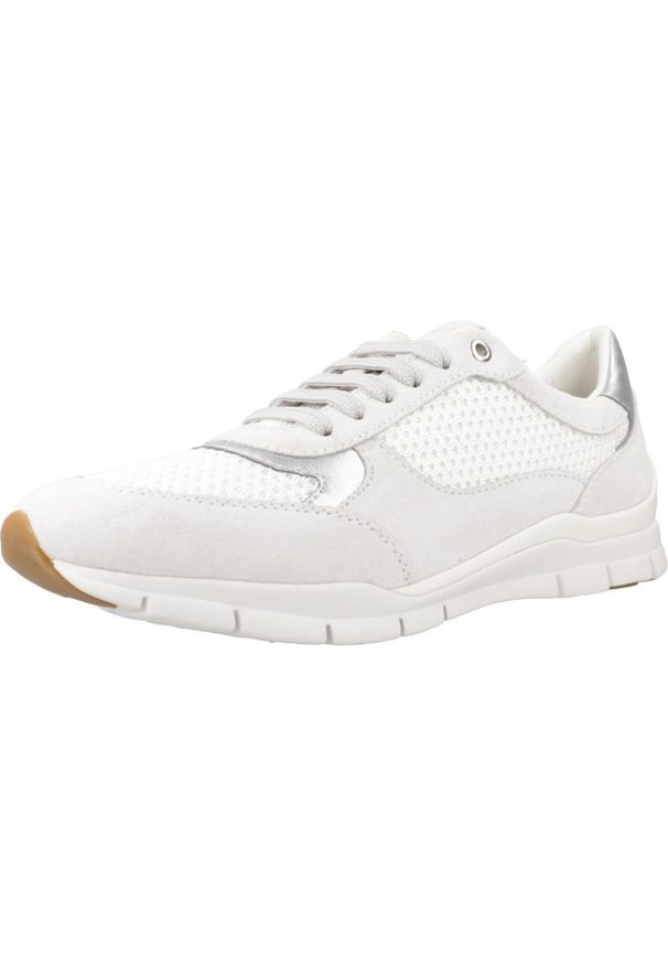 Geox - Buty GEOX D SUKIE Biały. Kolor: biały. Materiał: tkanina, skóra. Sport: turystyka piesza
