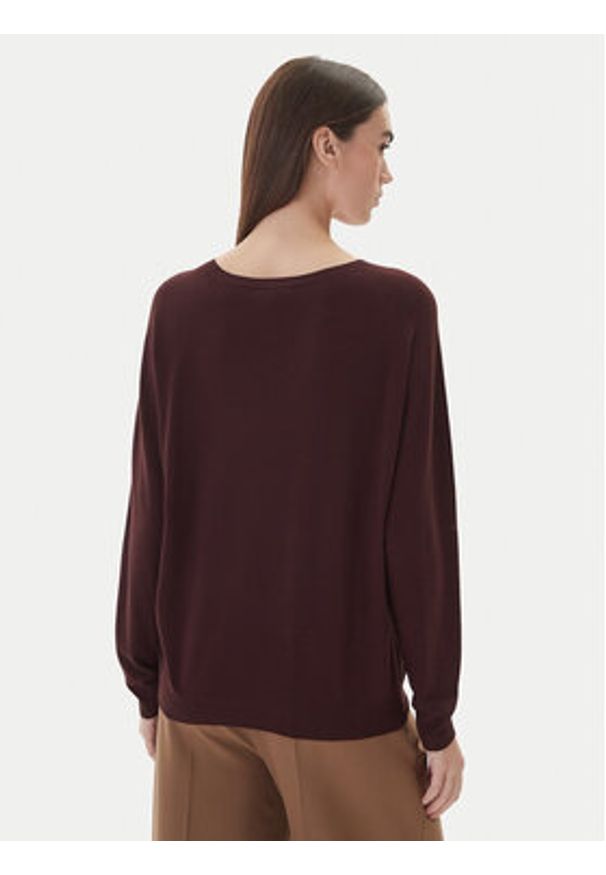 Kontatto Sweter 3M0820C Brązowy Regular Fit. Kolor: brązowy. Materiał: syntetyk