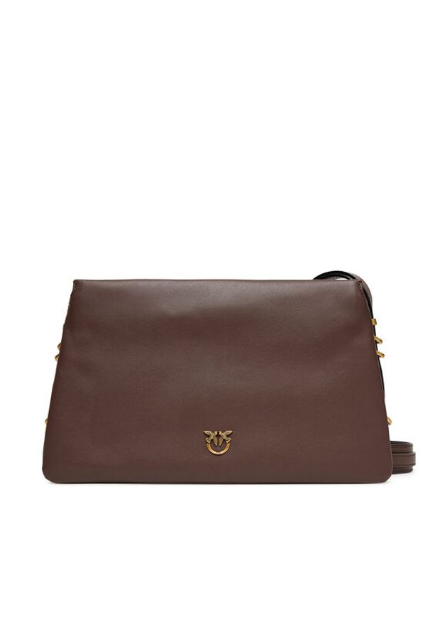 Pinko - PINKO Torebka Triplet AI 25026 PLTT 105161 A0QO Brązowy. Kolor: brązowy. Materiał: skórzane