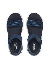 skechers - Skechers Sandały Go Walk Arch Fit Sandal-Polished 140264/NVY Granatowy. Kolor: niebieski. Materiał: materiał #5