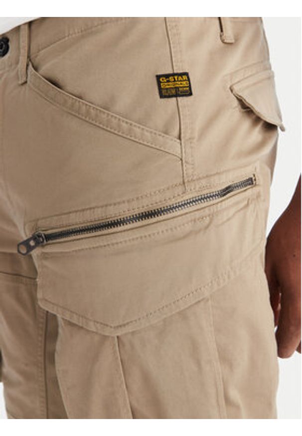 G-Star RAW - G-Star Raw Szorty materiałowe Rovic Zip D26214-5126 Zielony Relaxed Fit. Kolor: zielony. Materiał: bawełna