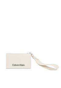 Mały Portfel Damski Calvin Klein. Kolor: beżowy