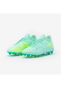KIPSTA - Buty piłkarskie Kipsta Viralto III 3D Airmesh FG Peppermint. Nosek buta: okrągły. Kolor: zielony. Materiał: dzianina, zamsz, mesh, syntetyk. Szerokość cholewki: normalna. Sport: piłka nożna