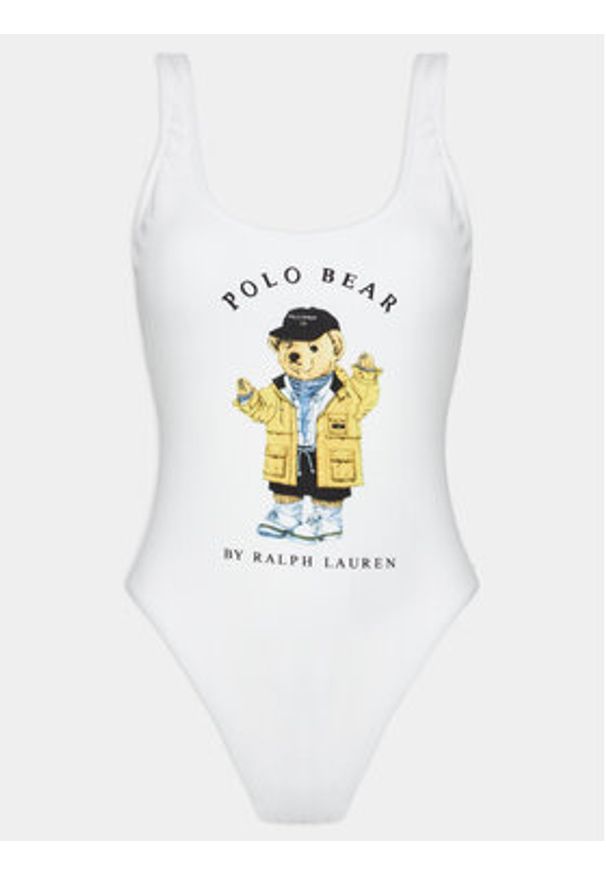 Polo Ralph Lauren Strój kąpielowy 21490410 Biały. Kolor: biały. Materiał: syntetyk