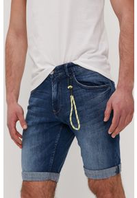 Tom Tailor - Szorty jeansowe. Okazja: na co dzień. Kolor: niebieski. Materiał: jeans. Wzór: gładki. Styl: casual #1