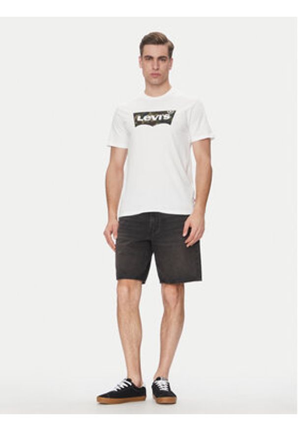 Levi's® T-Shirt Original Housemark 22489-0163 Biały Regular Fit. Kolor: biały. Materiał: bawełna