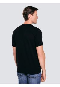 Big-Star - Koszulka męska z logo BIG STAR czarna Melsar 906. Okazja: na spacer, na imprezę. Kolor: czarny. Materiał: dzianina. Długość rękawa: krótki rękaw. Długość: krótkie. Wzór: nadruk. Styl: wizytowy #4