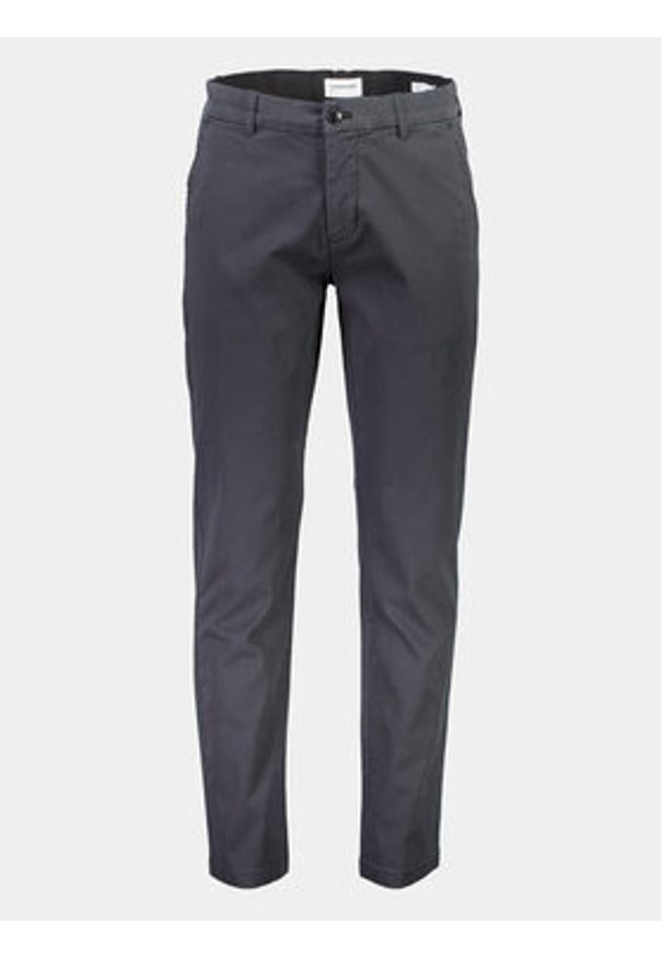 Lindbergh Chinosy 30-005044 Czarny Slim Fit. Kolor: czarny. Materiał: bawełna