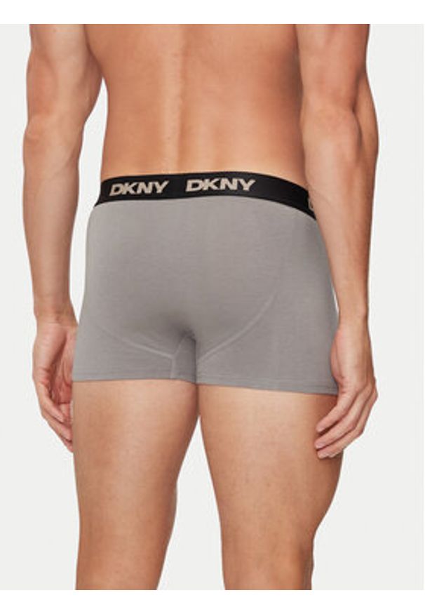 DKNY Komplet 3 par bokserek JESIAH Kolorowy. Materiał: bawełna. Wzór: kolorowy
