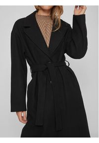 Vila Płaszcz przejściowy 14084347 Czarny Regular Fit. Kolor: czarny. Materiał: syntetyk #7