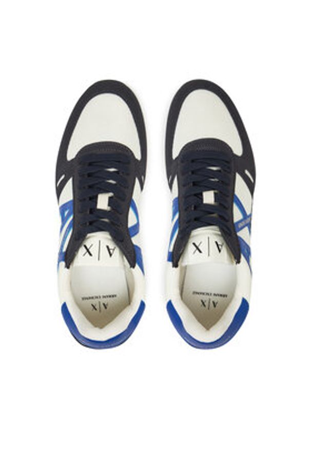 Armani Exchange Sneakersy XUX017 XCC68 U385 Granatowy. Kolor: niebieski. Materiał: skóra
