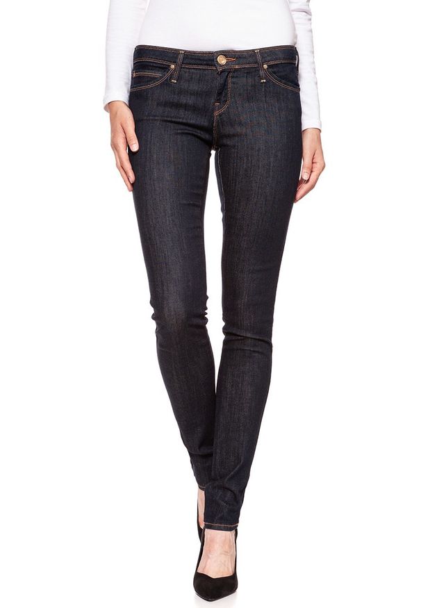 Lee - SPODNIE DAMSKIE LEE TOXEY ONE WASH L527SV45. Wzór: jednolity. Styl: elegancki