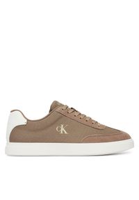 Calvin Klein Sneakersy Low Prof Cupsole Cv HM0HM02236 Brązowy. Kolor: brązowy. Materiał: materiał #1