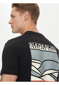 Napapijri T-Shirt S-Sovana NP0A4IE4 Czarny Regular Fit. Kolor: czarny. Materiał: bawełna #4