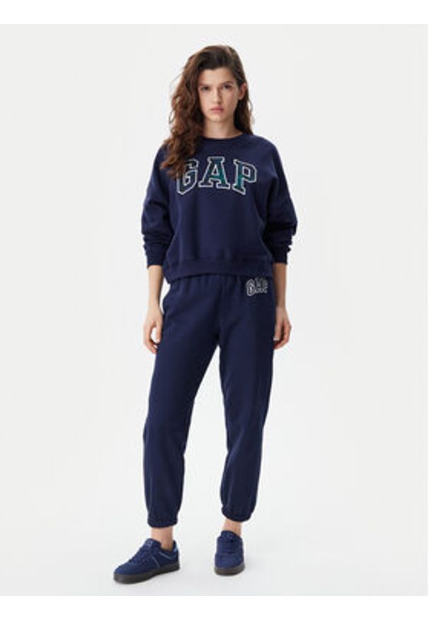 GAP - Gap Bluza 645565-00 Granatowy Regular Fit. Kolor: niebieski. Materiał: bawełna