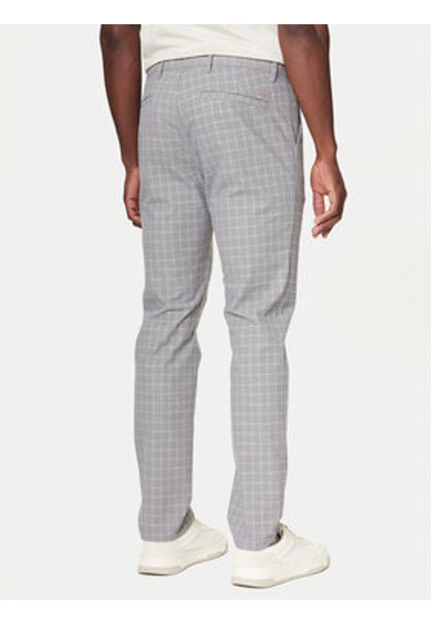 BOSS Chinosy 50547722 Szary Slim Fit. Kolor: szary. Materiał: bawełna