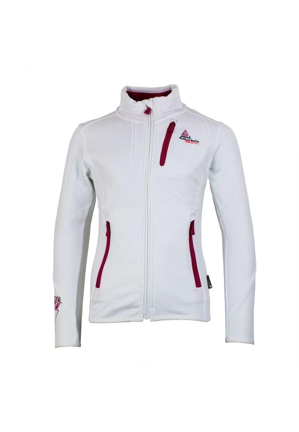 PEAK MOUNTAIN - Polar dla dziewczynki Peak Mountain Shell Faynur. Kolor: biały. Materiał: polar. Sezon: zima. Sport: narciarstwo