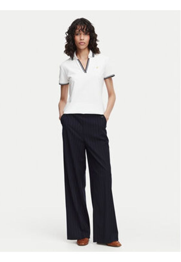 Beverly Hills Polo Club Polo P-SS26W-P0300 Biały Regular Fit. Typ kołnierza: polo. Kolor: biały. Materiał: bawełna
