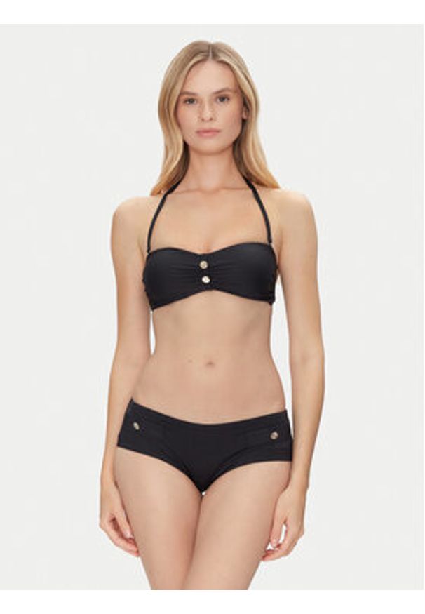 JOOP! Góra od bikini 10224438 Czarny. Kolor: czarny. Materiał: syntetyk