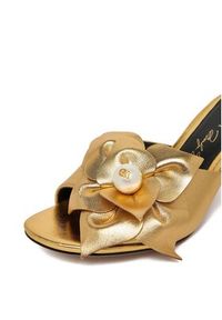 Gino Rossi - GINO ROSSI Klapki CEO-ROSE-LT2220-1 Złoty. Kolor: złoty. Materiał: skóra #8