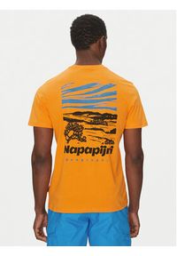 Napapijri T-Shirt S-Vignoni NP0A4ILX Pomarańczowy Regular Fit. Kolor: pomarańczowy. Materiał: bawełna #4